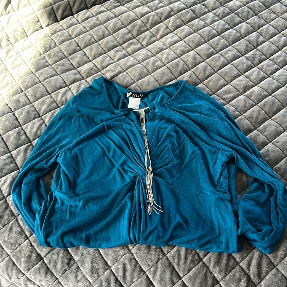 Turquoise fancy top